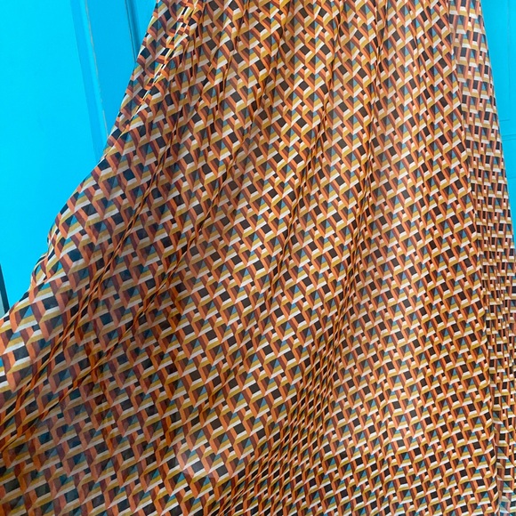 Patterned Skirt - Plaid - Chiffon like - dressy - Balletcore - A line - Sheer - Picture 7 of 9